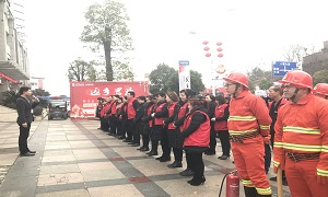 郧阳店组织开展2019年第一季度消防演练